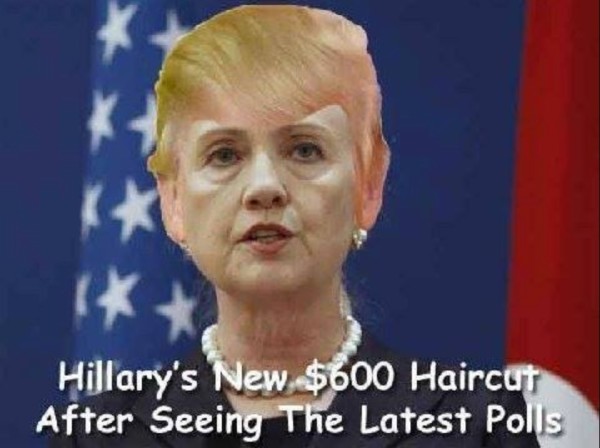 Hillary's haircut copy