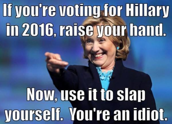 Hillary Slap Yourself
