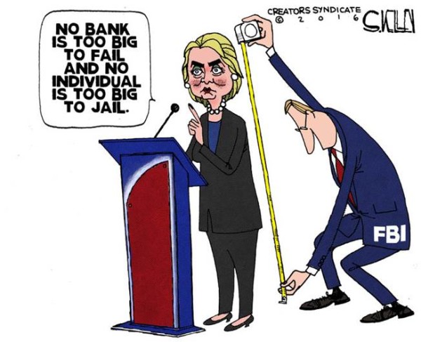 Hillary too big