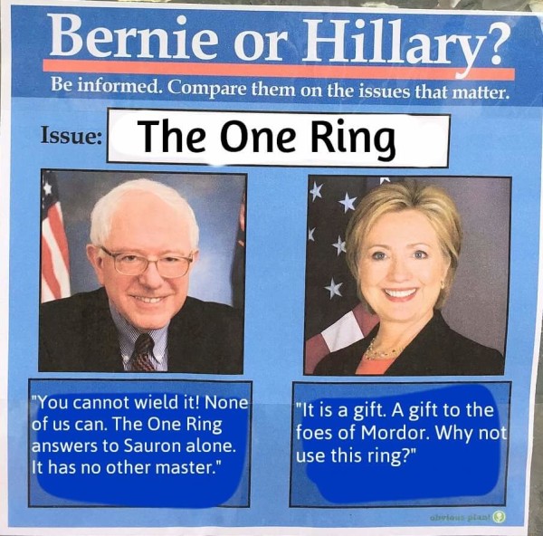 Bernie on the One Ring