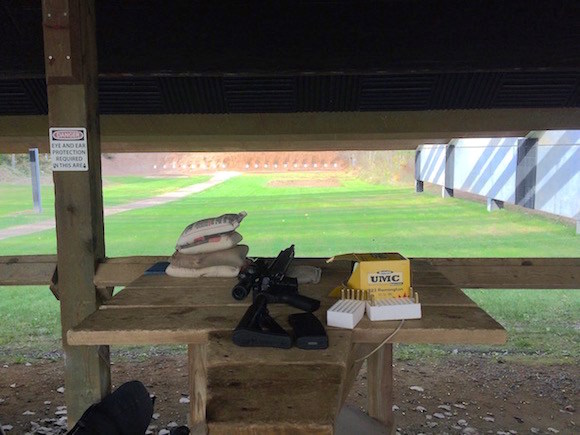 My AR-15 at a gun range