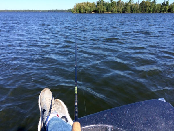 That's me, fishing
