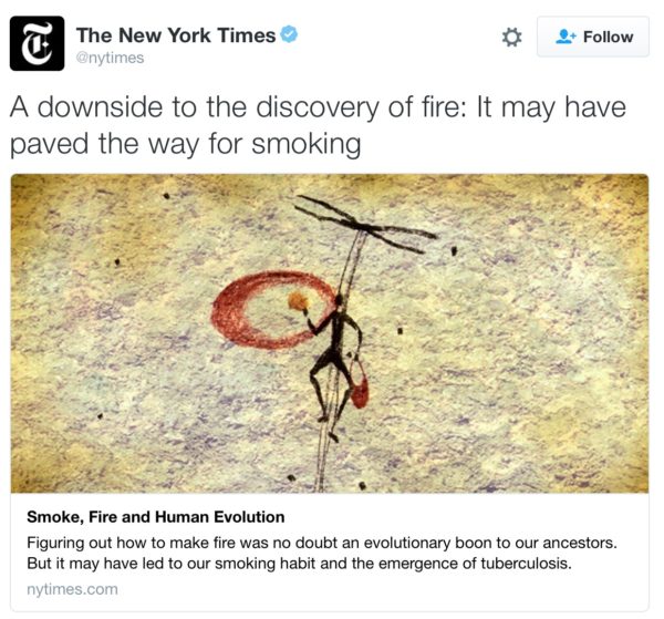 Times Smoking copy