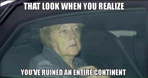 Merkel ruins continent