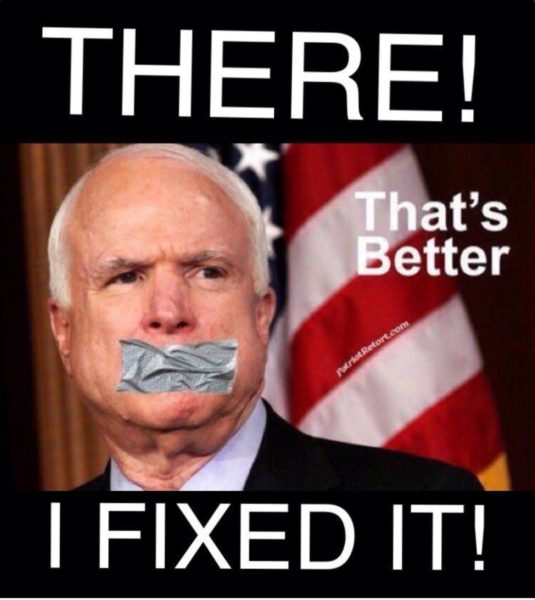 Sliencing McCain