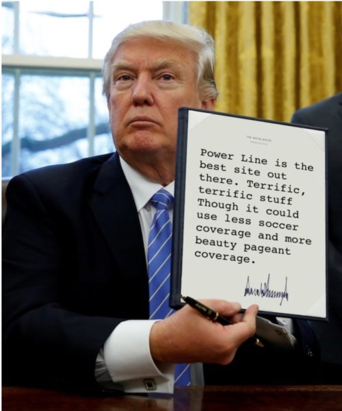 Trump on Power Line