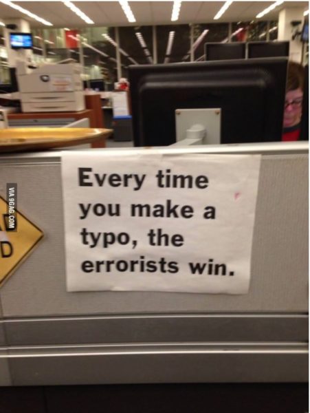 Errorists win