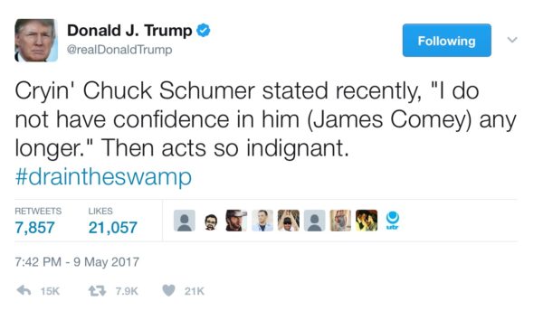 Trump om Schumer